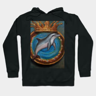 Dolphin with a Crown Hoodie